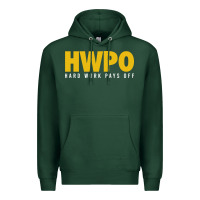 Sports Green HWPO - HARD WORK PAYS OFF Premium Hoodie - artisFamous