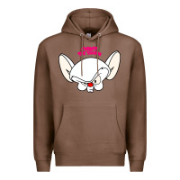 Chestnut pinky and the brain big face Premium Hoodie - artisFamous