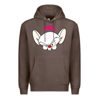 Coffee pinky and the brain big face Premium Hoodie - artisFamous