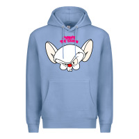 Colony Blue pinky and the brain big face Premium Hoodie - artisFamous