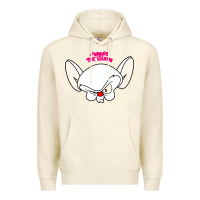 Sandshell pinky and the brain big face Premium Hoodie - artisFamous