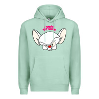 Seafoam pinky and the brain big face Premium Hoodie - artisFamous
