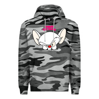 Slate Camo pinky and the brain big face Premium Hoodie - artisFamous
