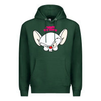 Sports Green pinky and the brain big face Premium Hoodie - artisFamous