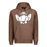 Chestnut pinky and the brain big face Premium Hoodie - artisFamous