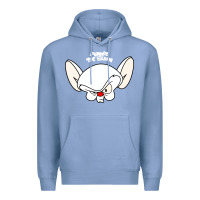 Colony Blue pinky and the brain big face Premium Hoodie - artisFamous