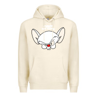 Tofu pinky and the brain big face Premium Hoodie - artisFamous