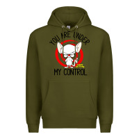 Army Green pinky and the brain you are under my control Premium Hoodie - artisFamous