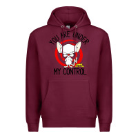 Burgundy pinky and the brain you are under my control Premium Hoodie - artisFamous