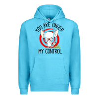 Ocean Blue pinky and the brain you are under my control Premium Hoodie - artisFamous