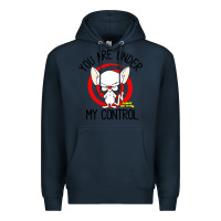 Navy pinky and the brain you are under my control Premium Hoodie - artisFamous