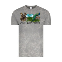 Cloud Rock Peace Love Peacock Vintage Tee - LillyAllenDesigns