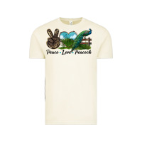 Vintage Arctic Peace Love Peacock Vintage Tee - LillyAllenDesigns