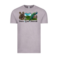 Vintage Zinc Peace Love Peacock Vintage Tee - LillyAllenDesigns