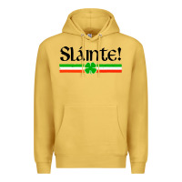 Antique Gold slainte shirt irish cheers toast shamrock Premium Hoodie - artisFamous