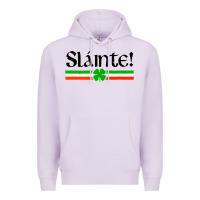 Lilac slainte shirt irish cheers toast shamrock Premium Hoodie - artisFamous