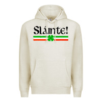 Oatmeal Heather slainte shirt irish cheers toast shamrock Premium Hoodie - artisFamous