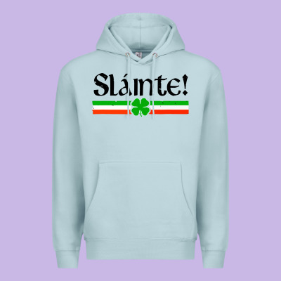 Slainte Shirt Irish Cheers Toast Shamrock Premium Hoodie Designed By Artisfamous