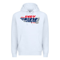 White Indy 500 Premium Hoodie - artisFamous