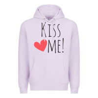 Lilac Kiss Me Premium Hoodie - artisFamous