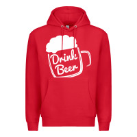 Red cool drink beer Premium Hoodie - artisFamous