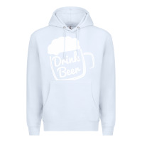White cool drink beer Premium Hoodie - artisFamous