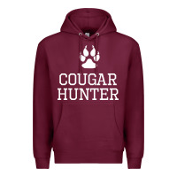 Burgundy cougar hunter Premium Hoodie - artisFamous