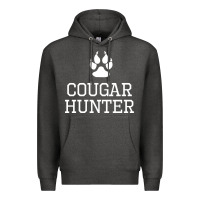 Charcoal Heather cougar hunter Premium Hoodie - artisFamous