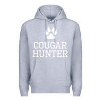 Heather Grey cougar hunter Premium Hoodie - artisFamous