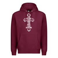 Burgundy christian recovery Premium Hoodie - artisFamous
