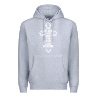Heather Grey christian recovery Premium Hoodie - artisFamous