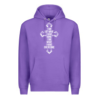 Purple christian recovery Premium Hoodie - artisFamous