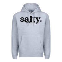 Heather Grey christian salty Premium Hoodie - artisFamous