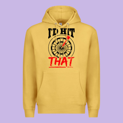 I'd Hit That Darts Premium Hoodie Designed By Artisfamous