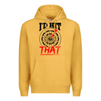 Mustard i'd hit that darts Premium Hoodie - artisFamous