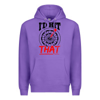 Purple i'd hit that darts Premium Hoodie - artisFamous