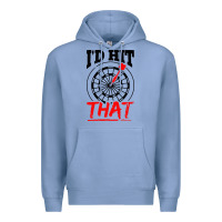 Colony Blue i'd hit that darts Premium Hoodie - artisFamous