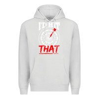 Dove Grey i'd hit that darts Premium Hoodie - artisFamous