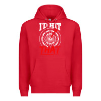 Red i'd hit that darts Premium Hoodie - artisFamous