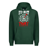 Sports Green i'd hit that darts Premium Hoodie - artisFamous