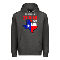 Charcoal Heather state of texas somebody loves me Premium Hoodie - artisFamous
