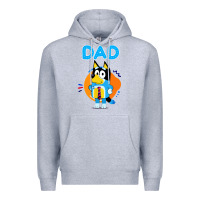Heather Grey bluey dad lover forever Premium Hoodie - artisFamous