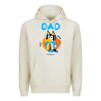 Oatmeal Heather bluey dad lover forever Premium Hoodie - artisFamous