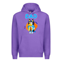 Purple bluey dad lover forever Premium Hoodie - artisFamous
