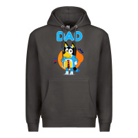 Smoke bluey dad lover forever Premium Hoodie - artisFamous