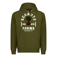 Army Green the office schrute farms premium Premium Hoodie - artisFamous