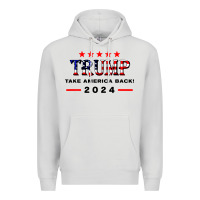 Dove Grey donald trump 2024 take america back election Premium Hoodie - artisFamous