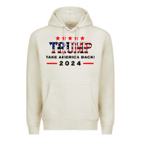 Oatmeal Heather donald trump 2024 take america back election Premium Hoodie - artisFamous