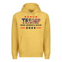 Antique Gold donald trump 2024 take america back election Premium Hoodie - artisFamous