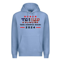 Colony Blue donald trump 2024 take america back election Premium Hoodie - artisFamous